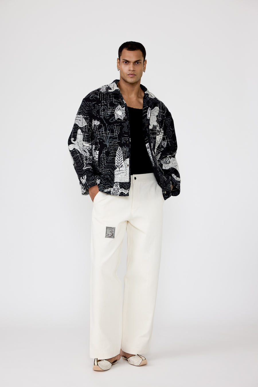 Greyscale handmade Jacket