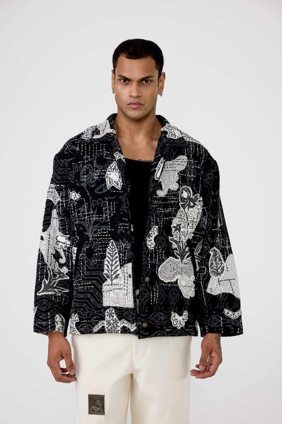 Greyscale handmade Jacket