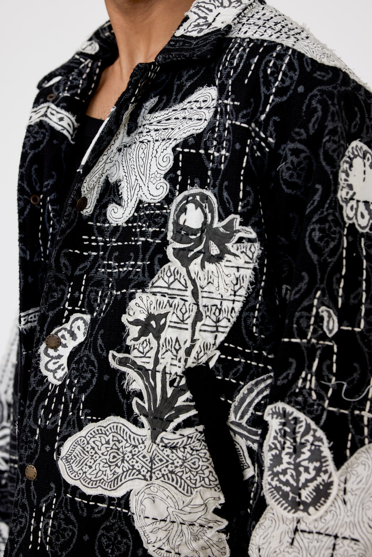 Greyscale handmade Jacket