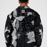 Greyscale handmade Jacket