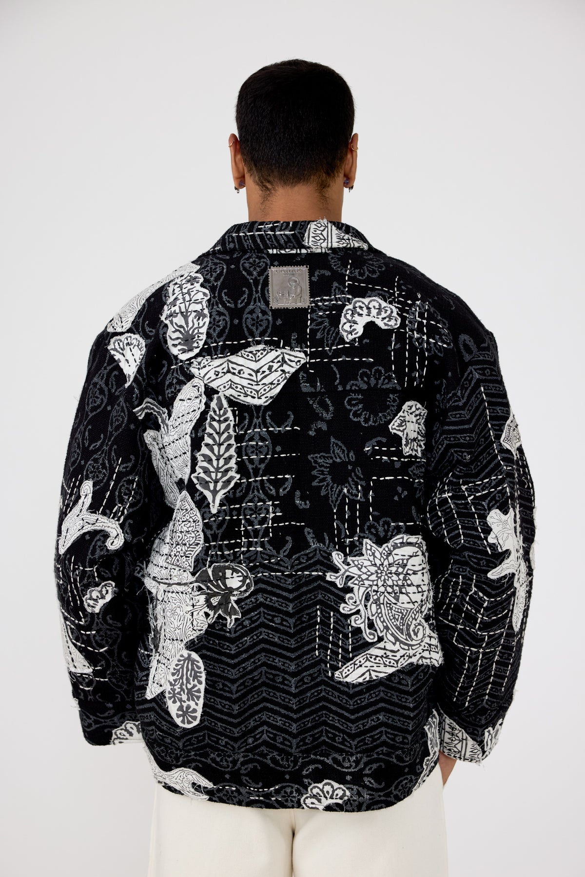 Greyscale handmade Jacket