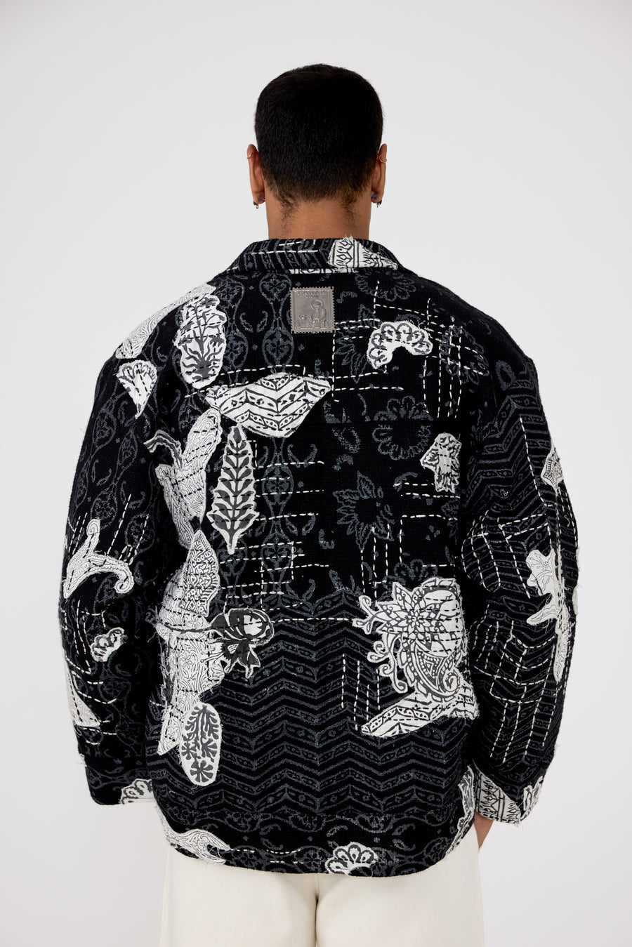 Greyscale handmade Jacket