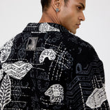 Greyscale handmade Jacket