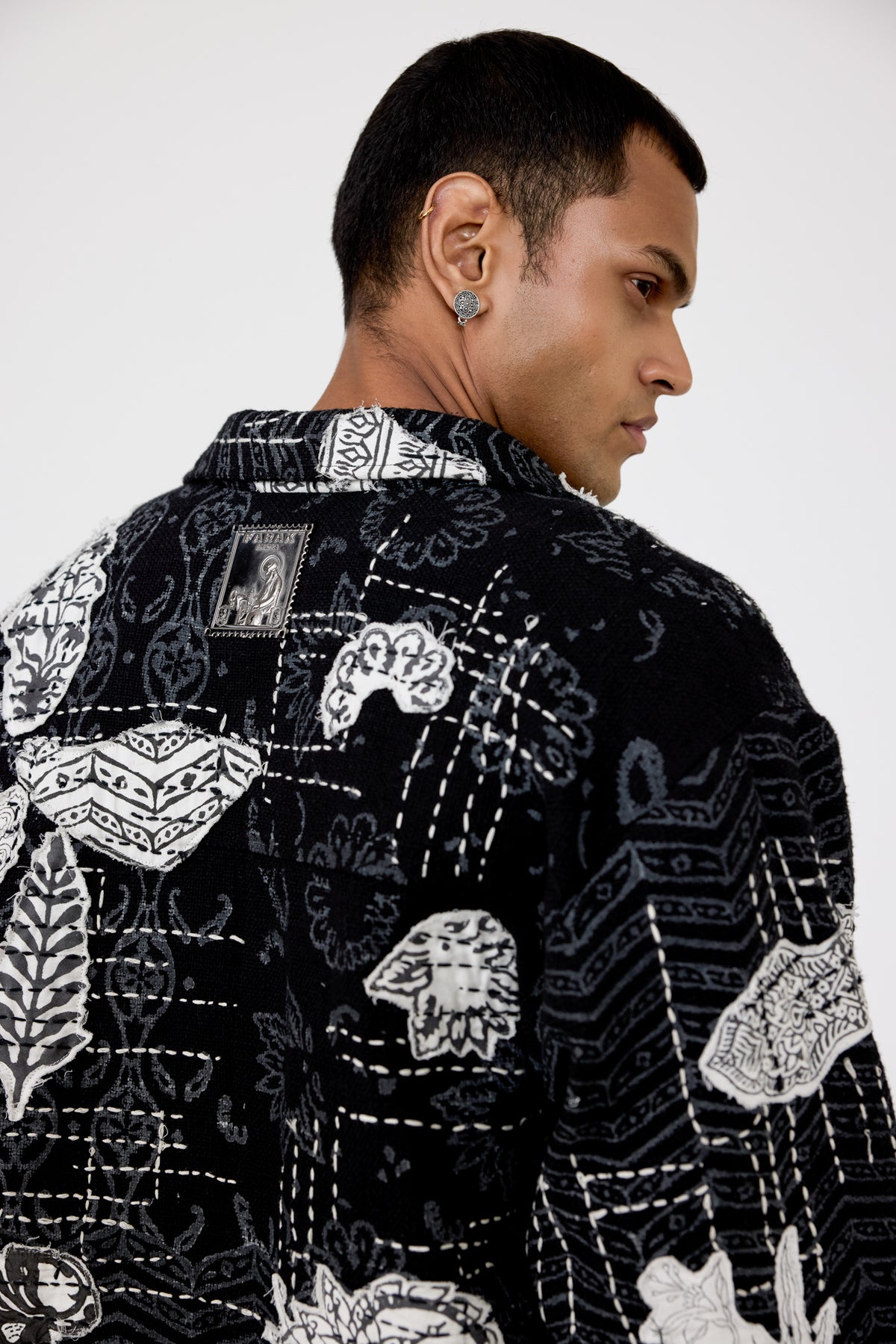 Greyscale handmade Jacket