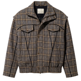 Plaid Bomber Jacket