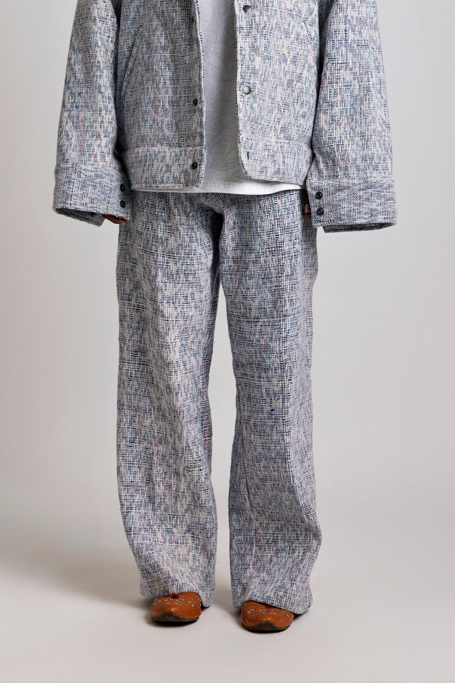 Upcycled Indigo Hand-woven - Pant