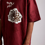Crimson Block Printed - Tshirt