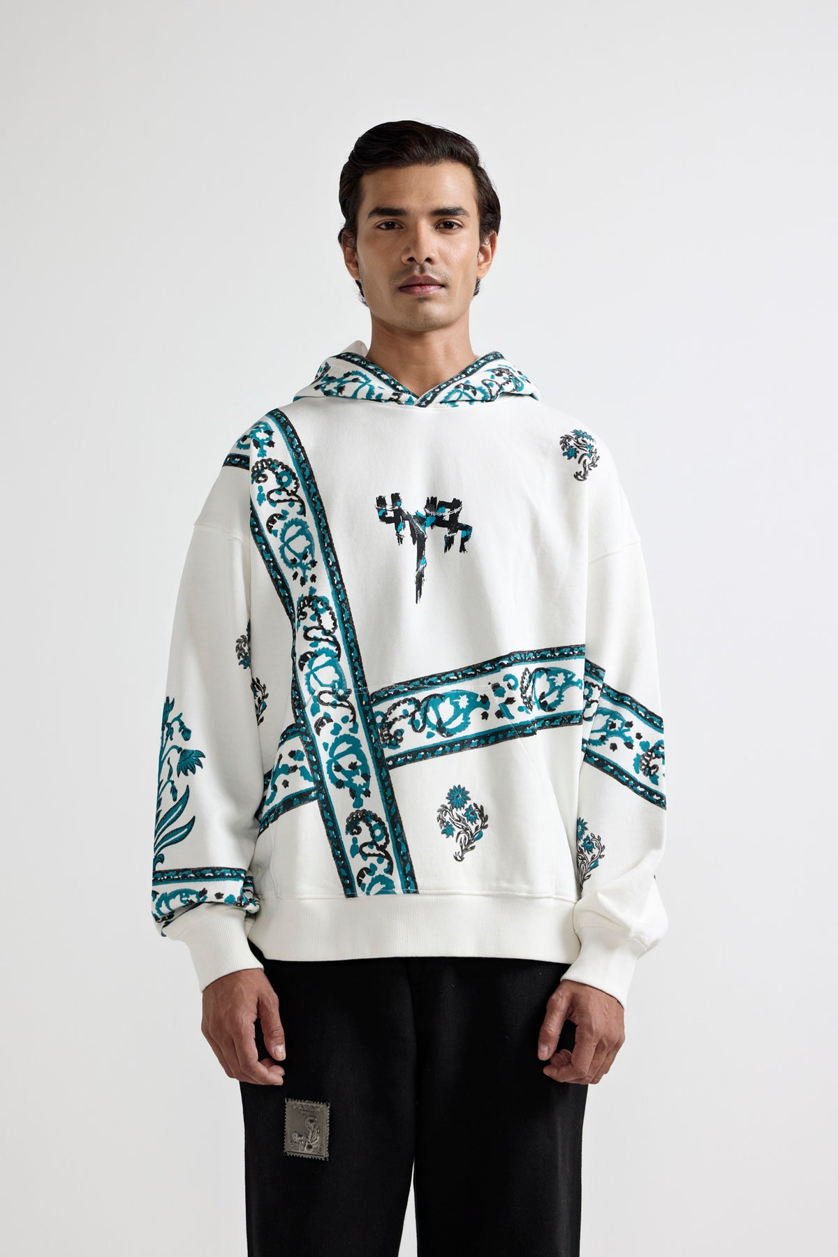 "Cosmic" Blockprint Hoodie