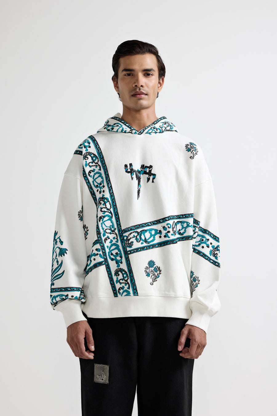 "Cosmic" Blockprint Hoodie