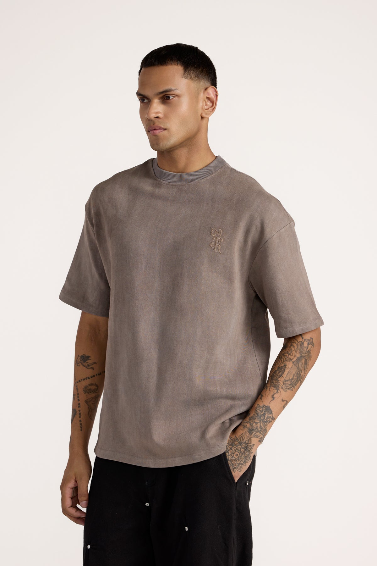Basics Grey Bagru T-shirt