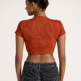 Basics Women's Red Crop T-shirt