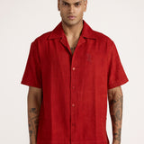 Basics Red Bagru Shirt