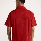 Basics Red Bagru Shirt