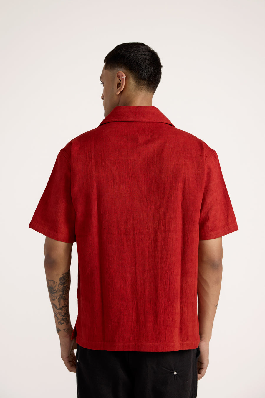 Basics Red Bagru Shirt