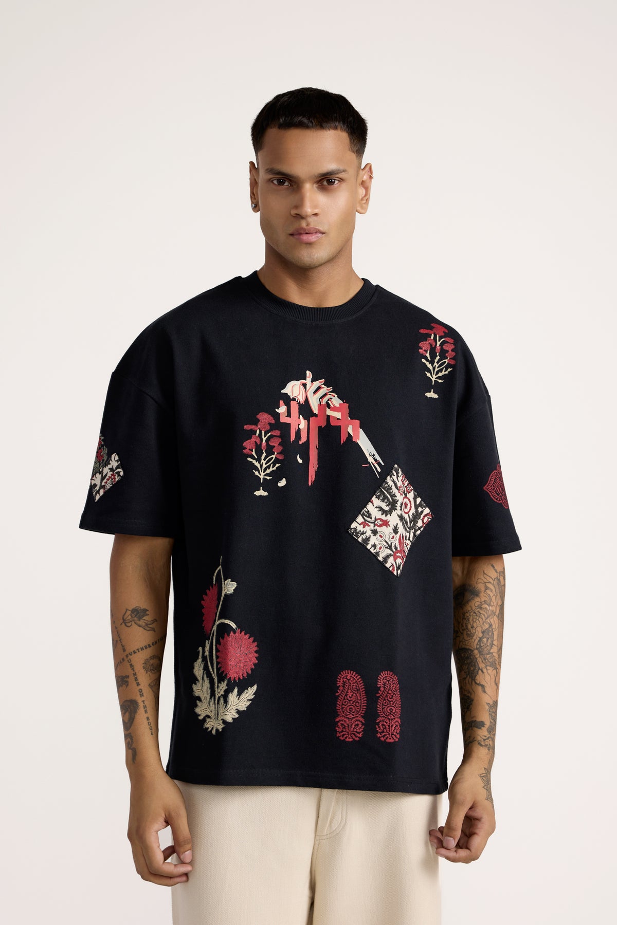 Thinking Loud' Block-Printed T-shirt