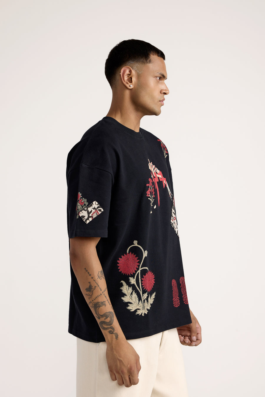 Thinking Loud' Block-Printed T-shirt