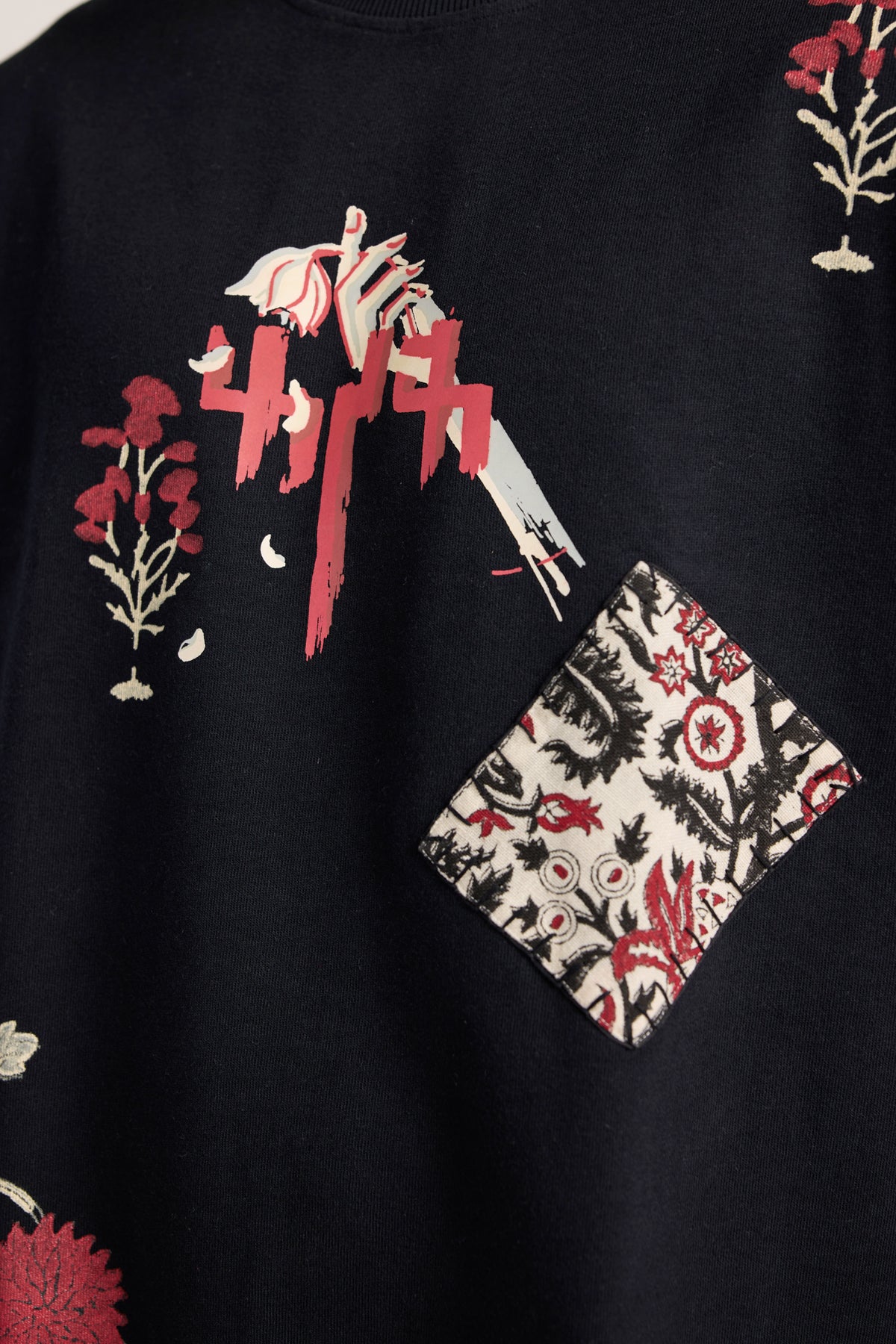 Thinking Loud' Block-Printed T-shirt