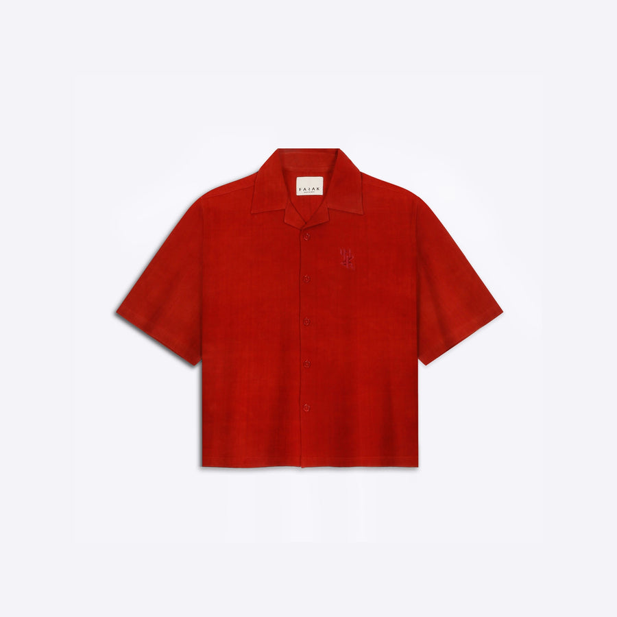 Basics Red Bagru Shirt