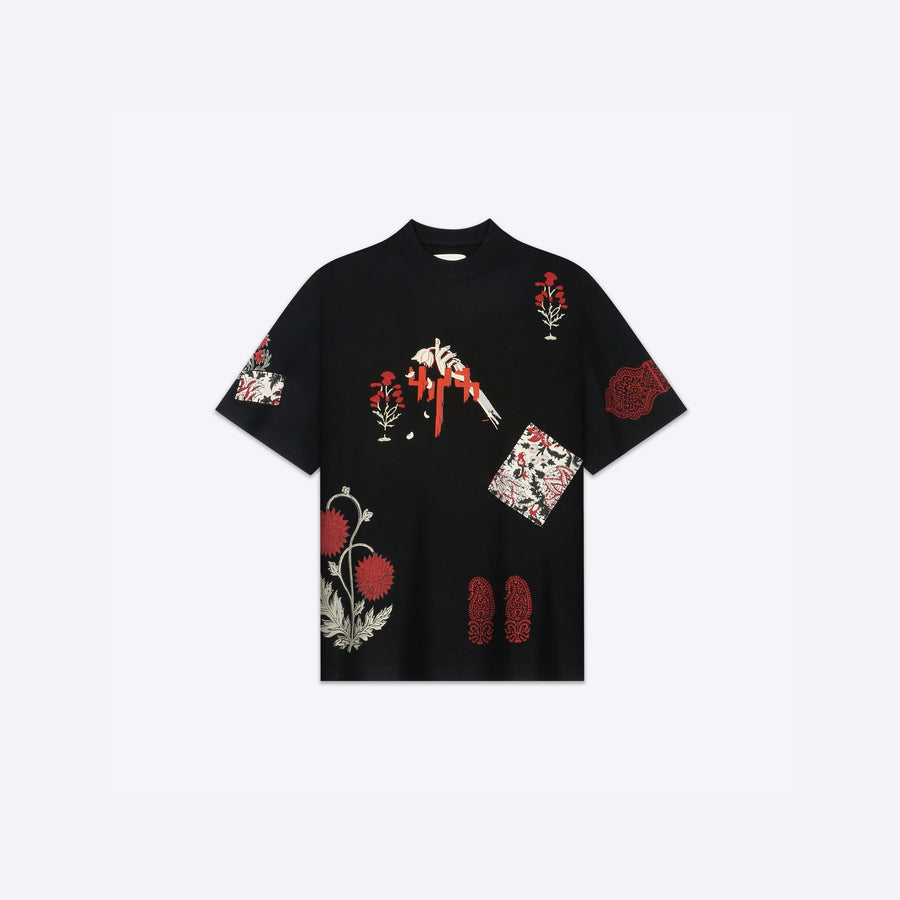 Thinking Loud' Block-Printed T-shirt