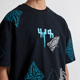 Black Block Print T-shirt