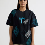Black Block Print T-shirt