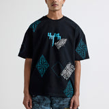 Black Block Print T-shirt