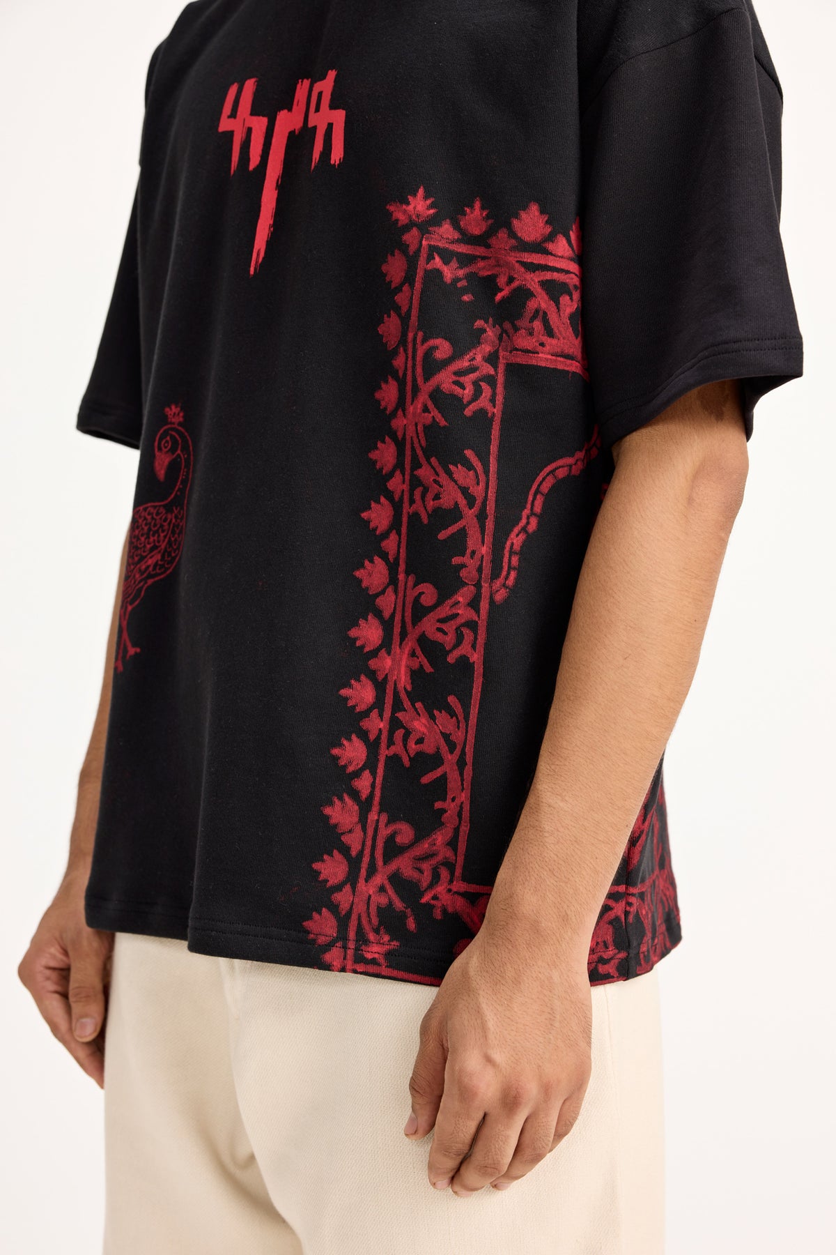 "By My Side" Block Print - Tshirt