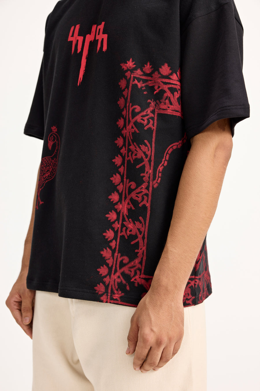 "By My Side" Block Print - Tshirt