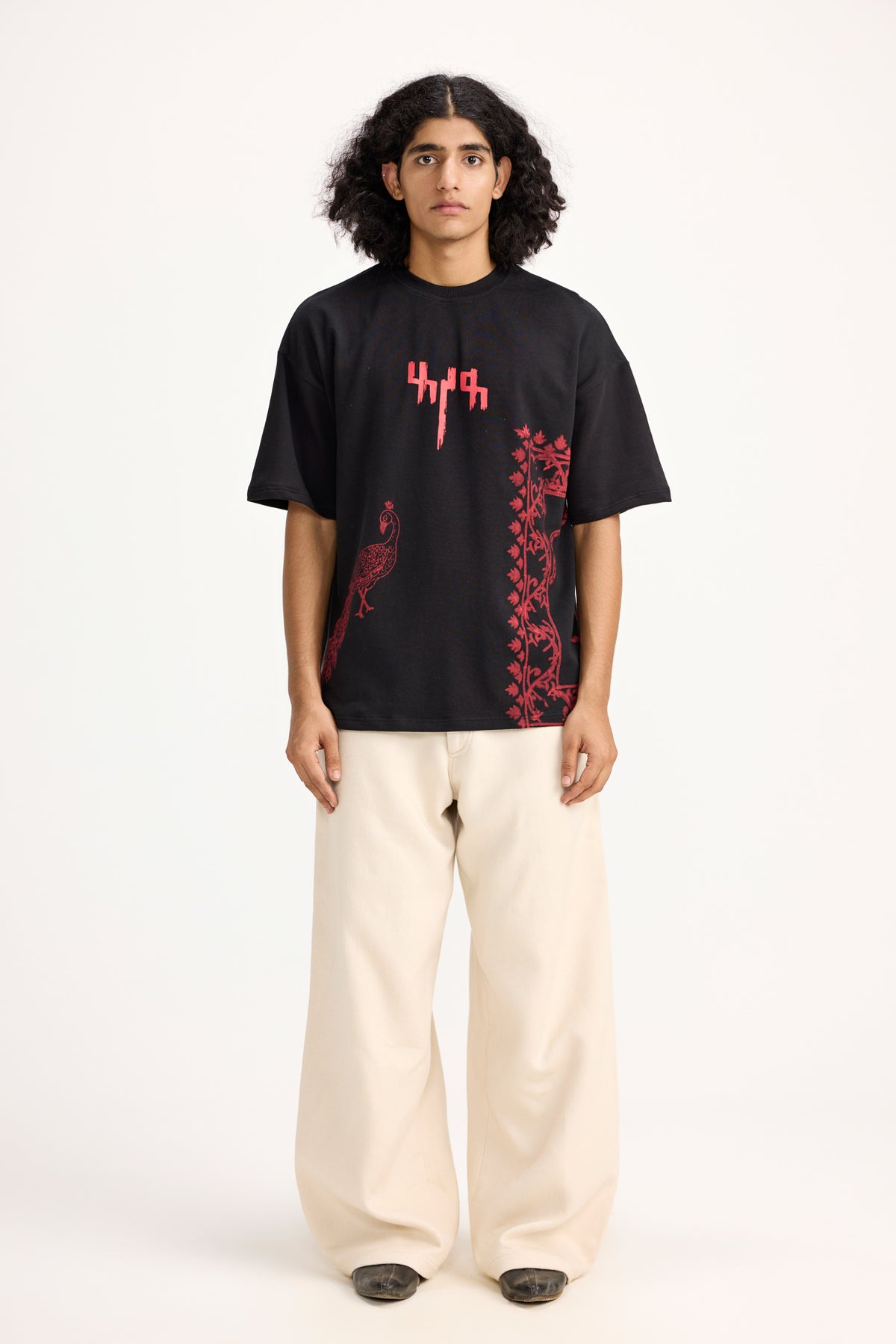 "By My Side" Block Print - Tshirt