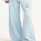 Sage Blue Handwoven - Pants