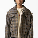 Plaid Bomber Jacket