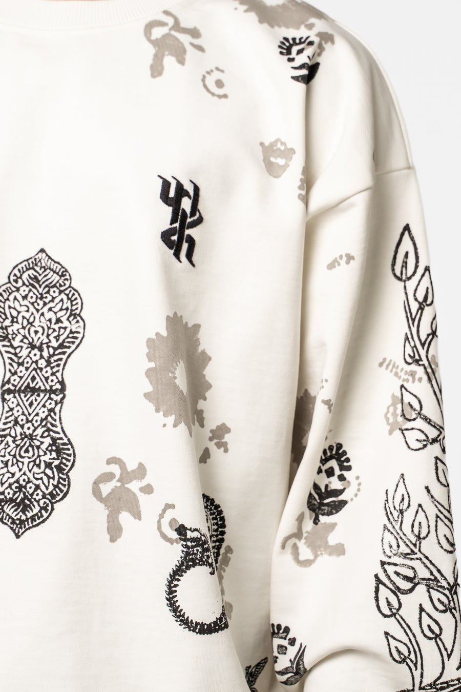 Raanjha' Blockprinted Sweatshirt