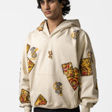 Mustard Blockprinted Hoodie