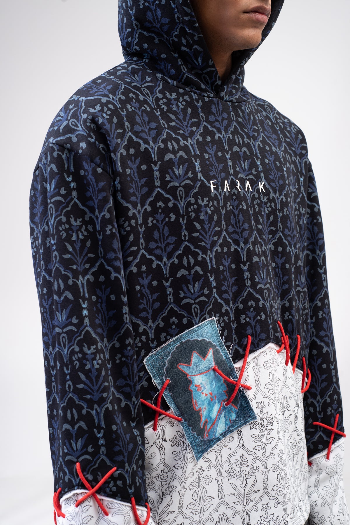 Anarkali Block Printed - Hoodie