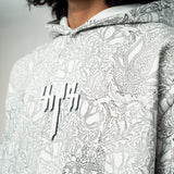 Block Printed Vintage Canvas - Hoodie