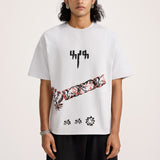 Grey Block Printed - Tshirt