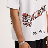 Grey Block Printed - Tshirt