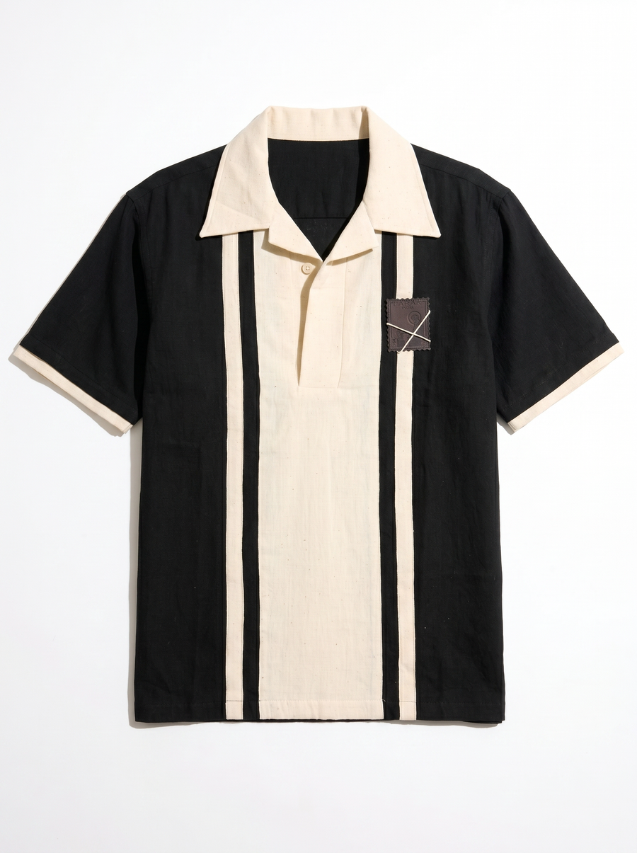 Stripe Black Polo Shirt