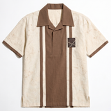 Stripe Beige Polo Shirt