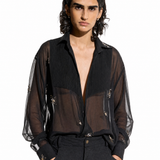 Organza Black Shirt