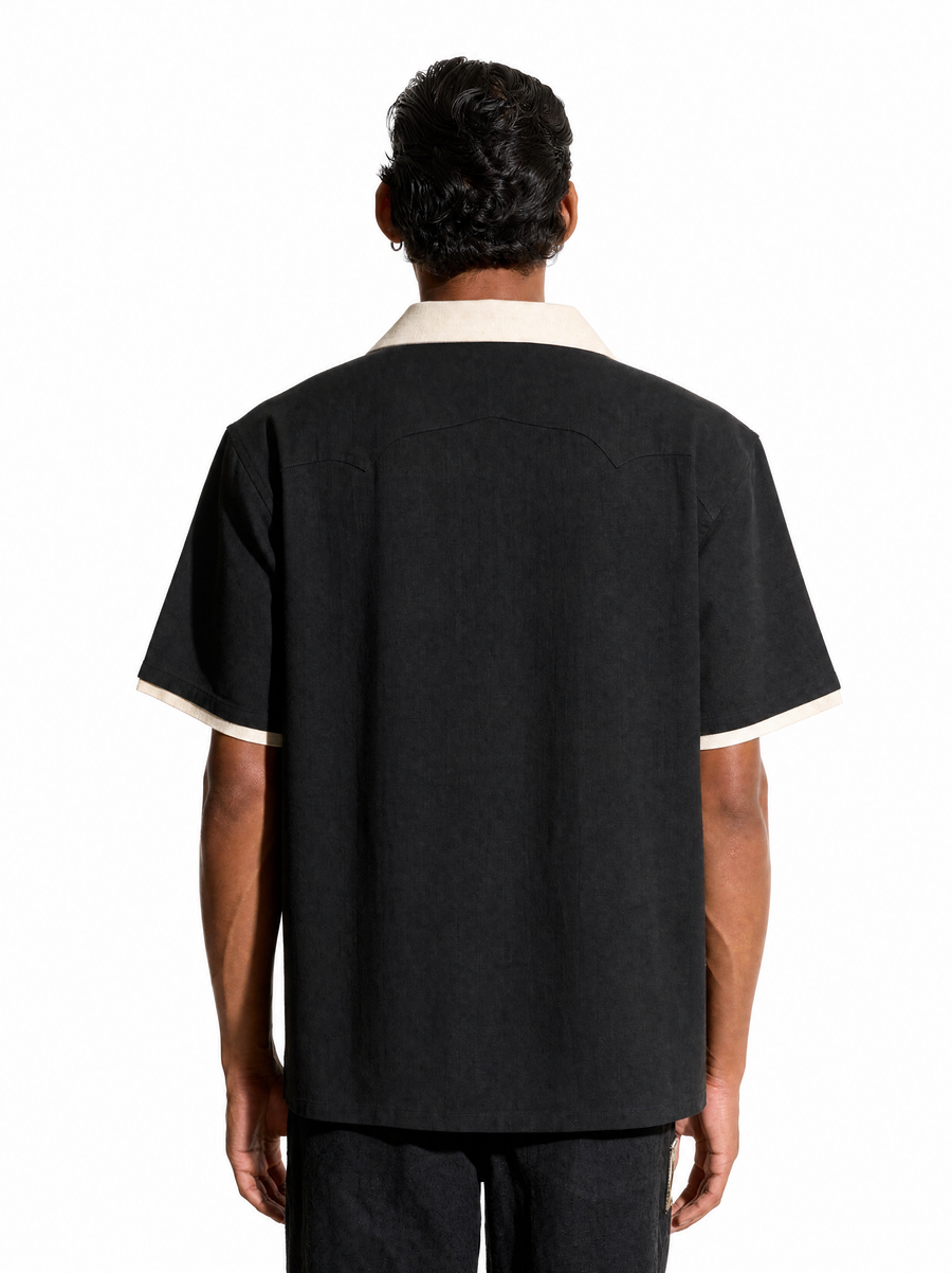 Stripe Black Polo Shirt