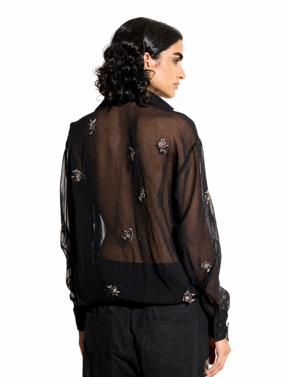 Organza Black Shirt