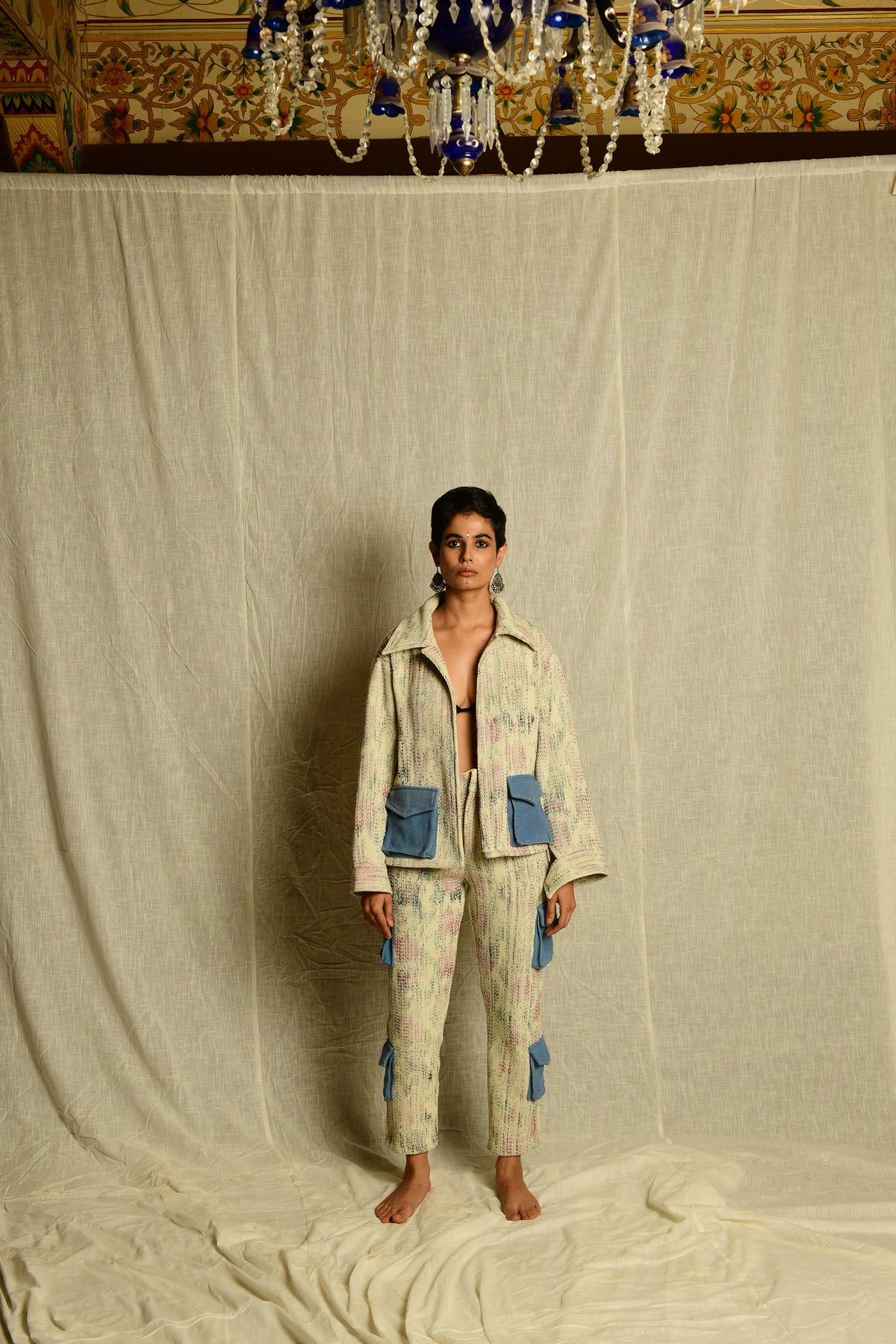 Warp-Printed Handwoven - Jacket