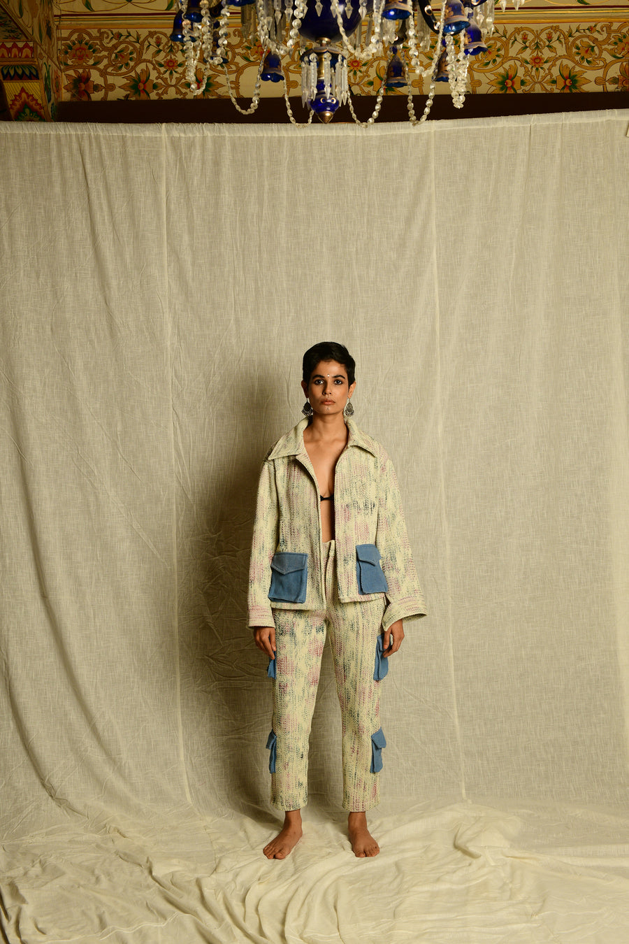 Warp-Printed Handwoven - Jacket