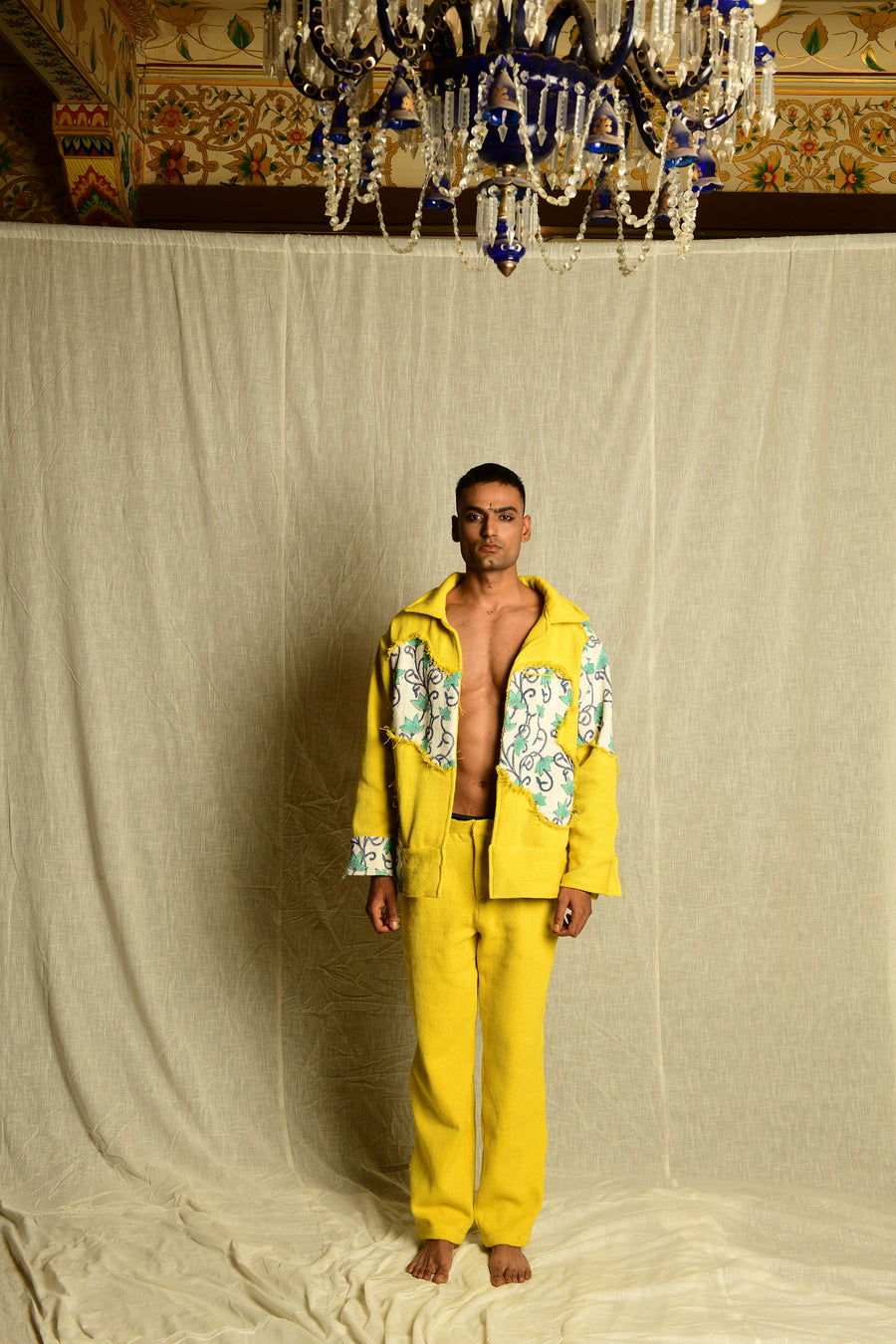 Yellow Yarn Handwoven - Jacket