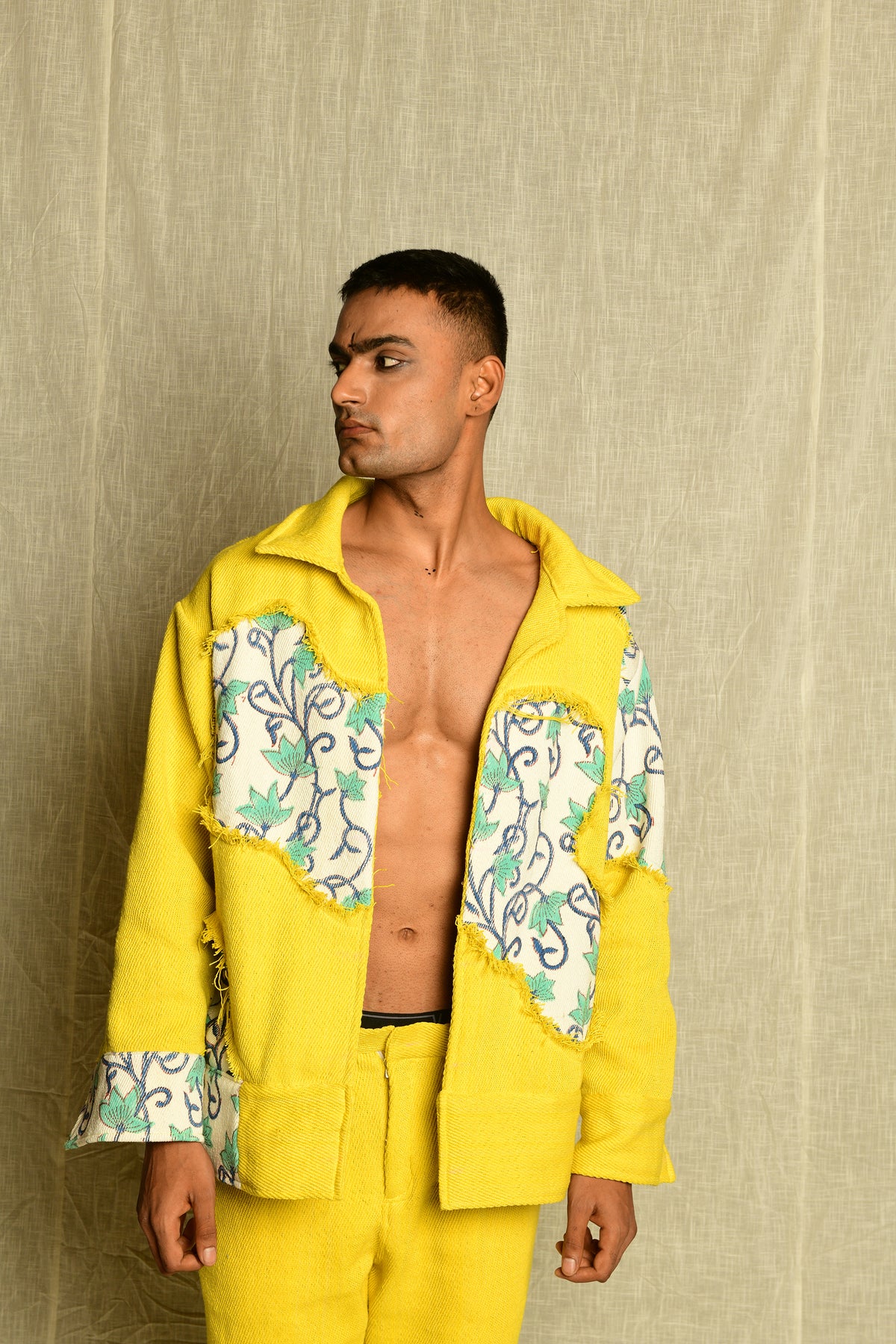 Yellow Yarn Handwoven - Jacket
