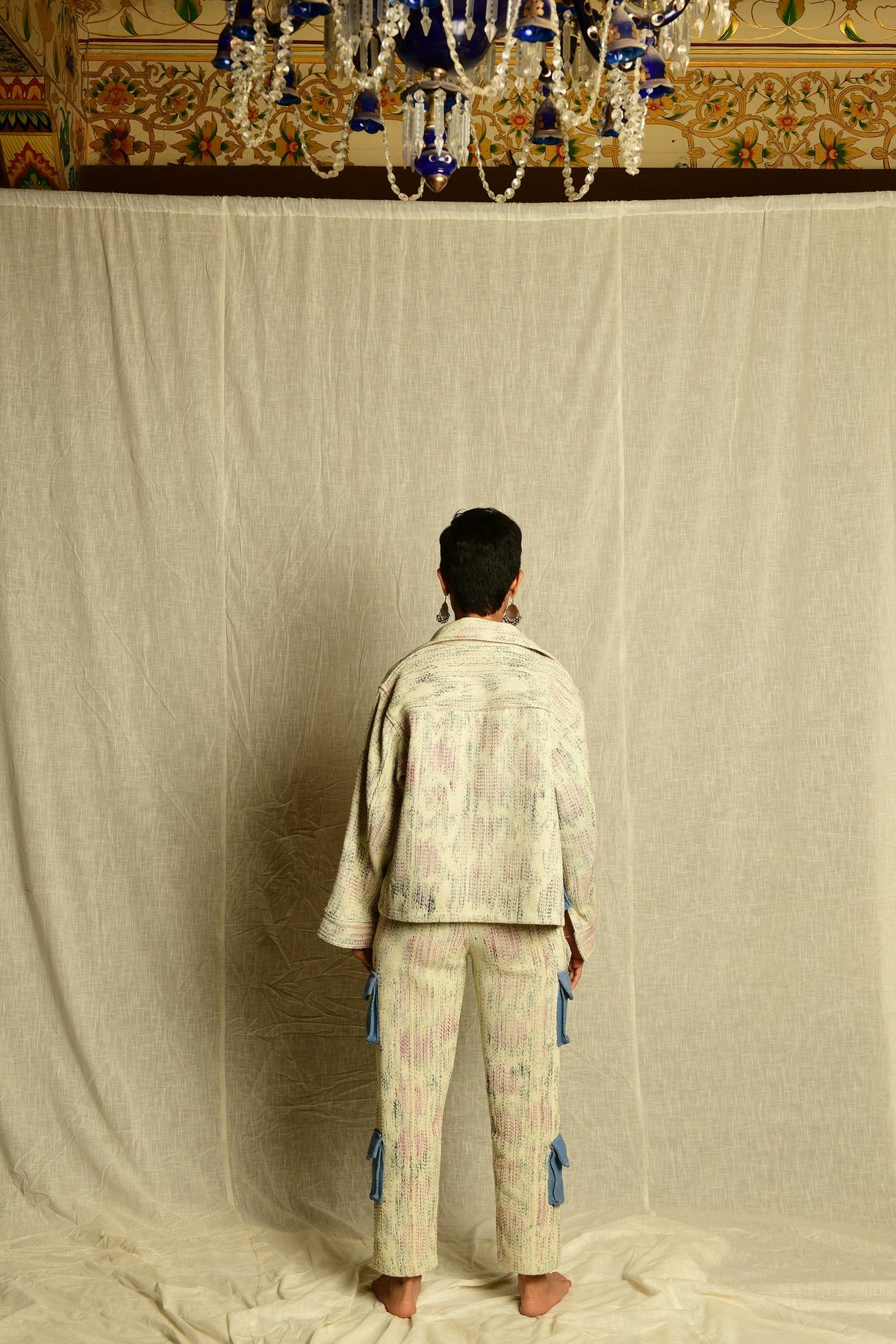 Handwoven Warp-Printed - Pants